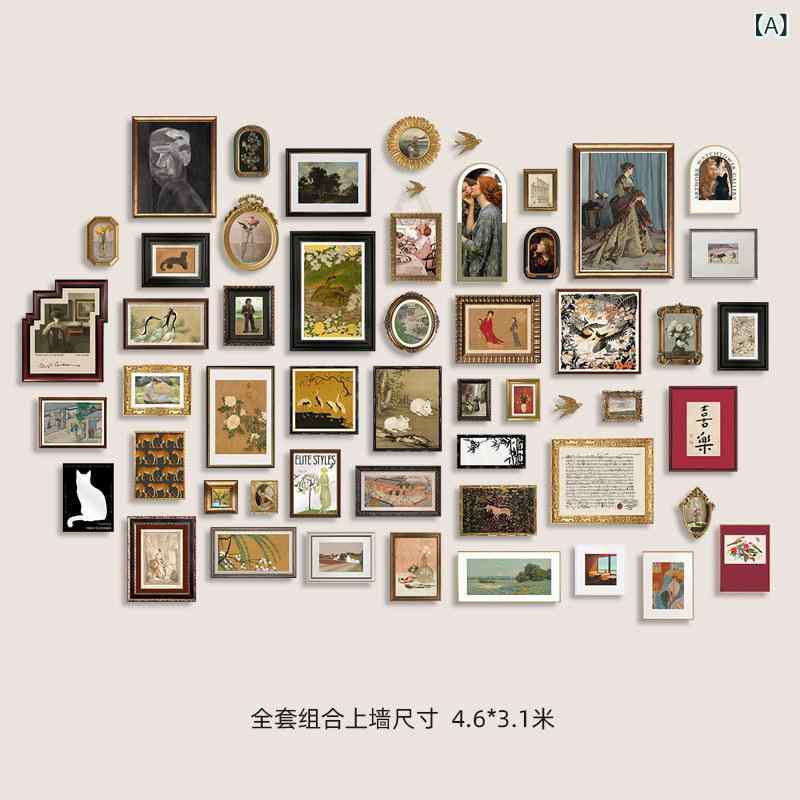 乐天商城 - 気軽に 組み合わせても きれいな 写真の 壁の 新しい 中国 式の フランス 式の 大衆の 組み合わせの 装飾 画の 文化の 背景の 壁画