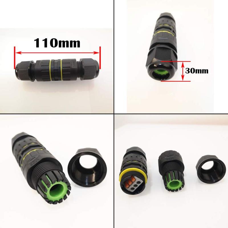 CTRICALVER 防水ジャンクションボックス屋外ケーブルコネクタ新しいIP68コネクタ外部スリーブカプラー5mm-14mm（2個パック）
