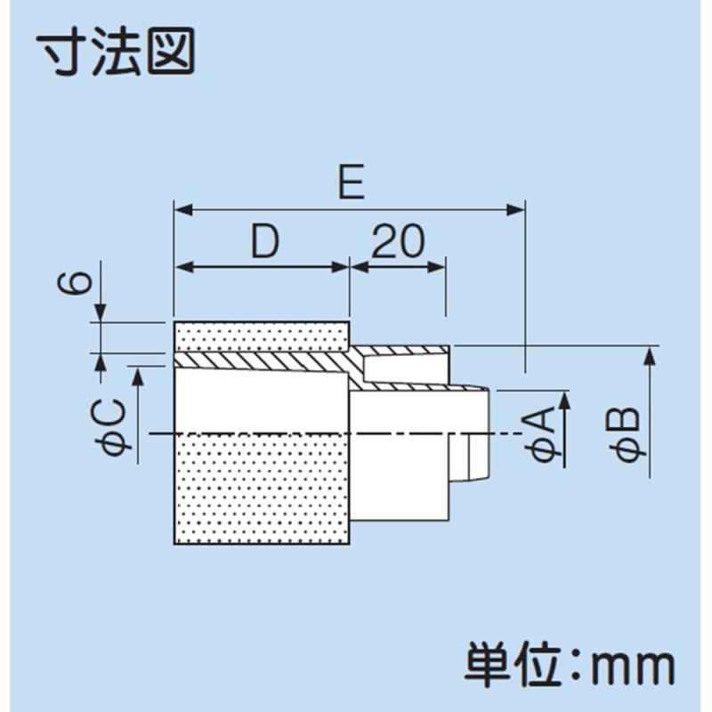 因幡電工 【DSH-NV】 VP管ジョイント ...の紹介画像3