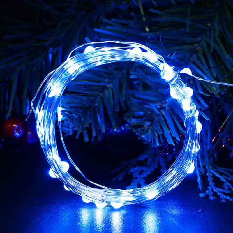 スカイライトのHelloGO LEDイルミネーションライト ジュエリーライト 100球 10m 電池式 防水仕様 屋外 室内 ガーデンライト 正月 クリスマス 飾り ストリングライトハロウィン 誕生日 イベント パーティーフェ｜アングル3