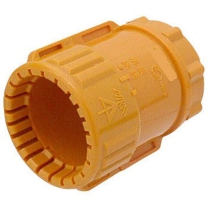 未来工業 コネクタ CD管φ16用 Gタイプ オレンジ CDK-16GS