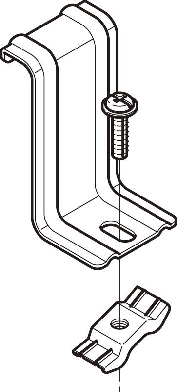 ネグロス電工 振れ止め金具 15.4×11.3×6.5cm SRS1