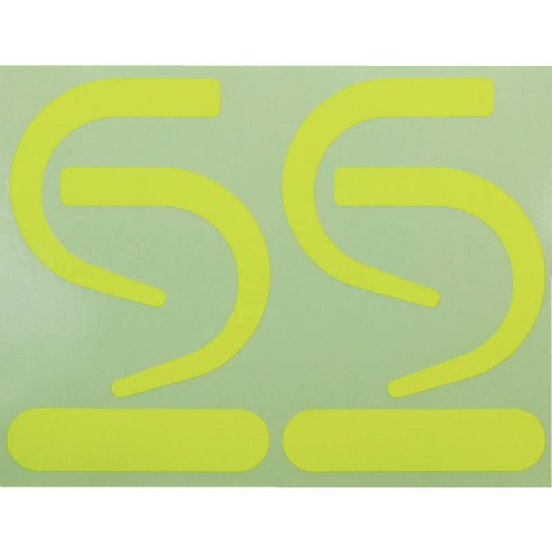 TRUSCO(トラスコ) フック用蛍光ステッカー 蛍光黄(2組セット) SAS2-Y