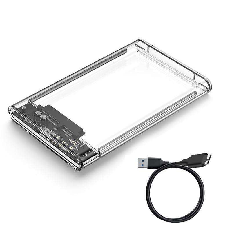 2.5インチ HDD ケース USB3.0 5gbps ス工具不要 簡単着脱 透明シリーズ ポータブル SSD 高速データ転送 SATA Mac Windows Li-nux PS4 透明シリーズ (スタイル: micro 3.0)