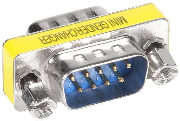 小型アダプタ D-Sub9ピンオス - D-Sub9ピンオス D-SUB アダプタ (9ピン オス - オス) RS232 DB9 DB-9 シリアル 通信 コネクタ DB9オス - DB9オス