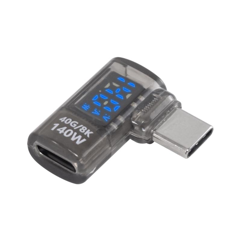 Poyiccot USB C 延長アダプタ 40Gbps、LED 出力スクリーン表示