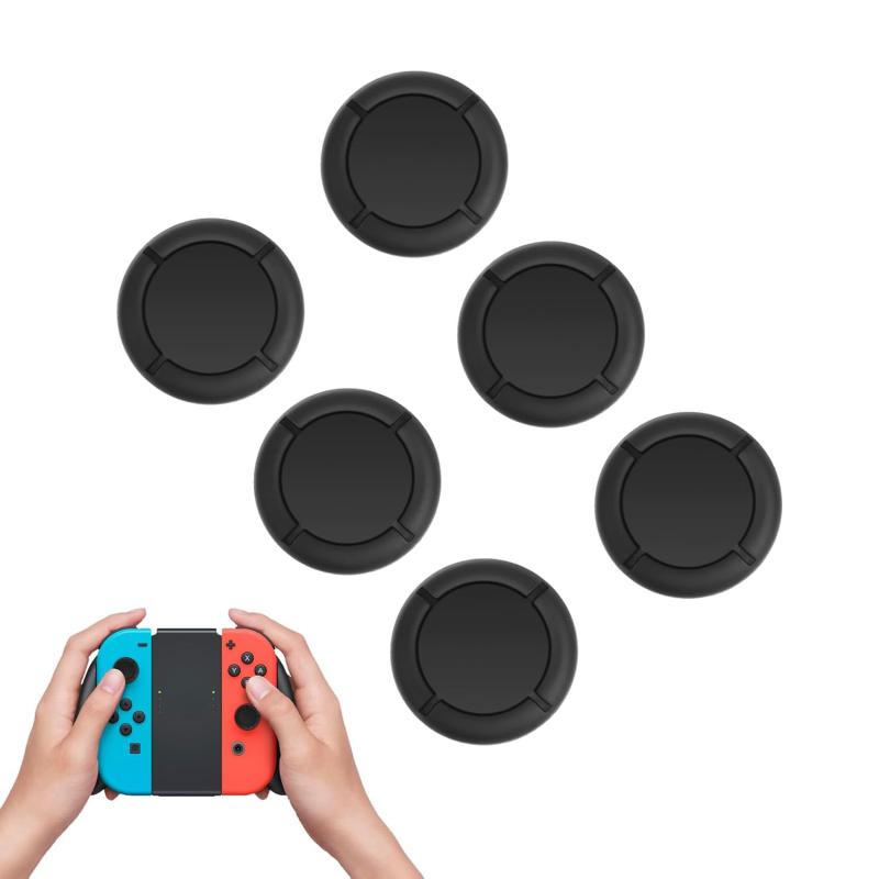 for Switch Joy-Con用 アナログジョイスティック カバー ボタンカバー 6個入り 兼用 Switch OLED & Switch Liteコントローラー キャップ 交換用 修理 スティックカバー ゴム 保護カバー