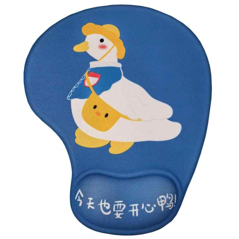 人間工学的手根管コンピューターゲームオフィスユニーク かわいい かわいい アニメ 小型 ミニ 旅行 ポータブル ノンスリップ マウスパッド リストレスト付き 8.8 x 7インチ (22.5 x 18 cm)(2.0)