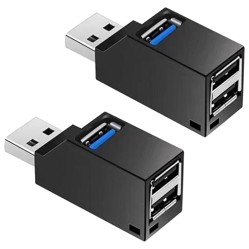 USBハブ3.0直挿3ポートUSB 3.0ポート1個拡張コンボハブ超小型バス給電USBポート高速データ転送ポータブル機能コンパクトMacBook/iMac/Surface Proなどのノートパソコンと他の互換性のあるUSBハブ遠隔