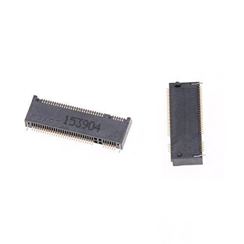 M.2 NGFF B KEY コネクター スロット端子 H=3.2mmM.2 NGFF B KEY コネクター スロット端子B KEY（SATA、PCI Express2.0 x2 などに対応）3.2mm高