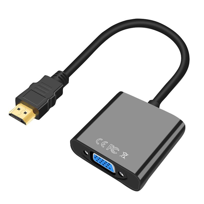 Lenovo - TRkin HDMI to VGA変換アダプタ1080 P（HDMIオスヘッドto VGAメス）メッキコネクタ（ブラック）0.25メートル