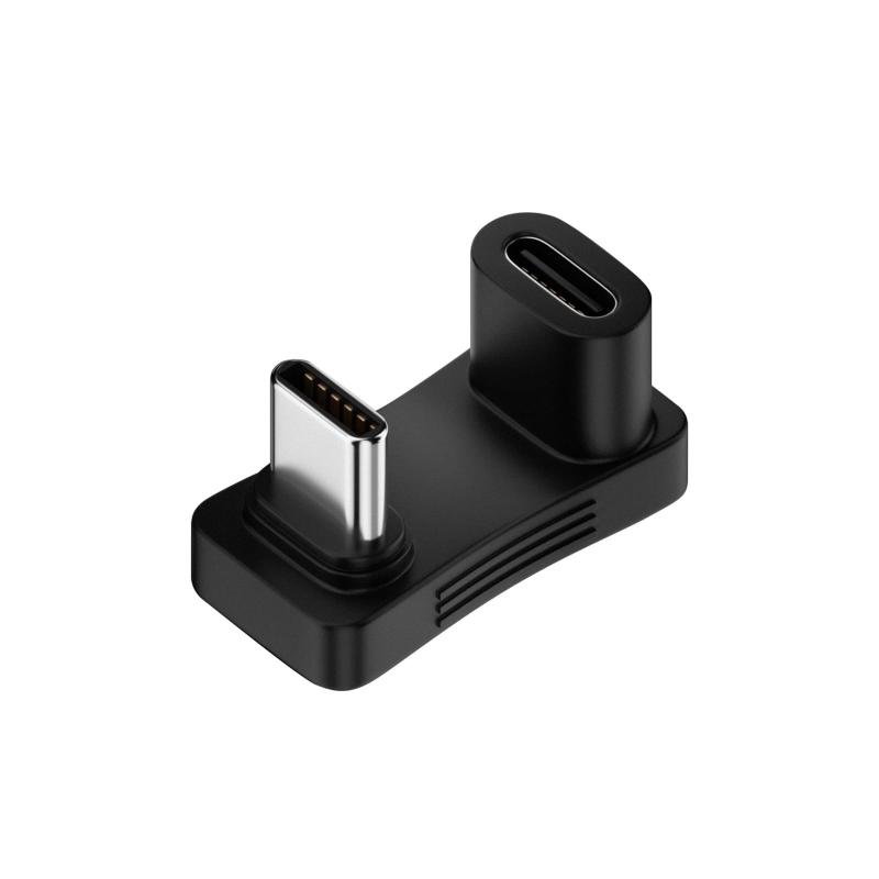 USB Type C U字 アダプタ 11mm【100W / 10Gbps】 USB3.1PD充電 データ同期 180° オス メス タイプtype-c 変換アダプタ オス メス MacBook Air/Pro/ノートパソコン/Steam Deck/Sw
