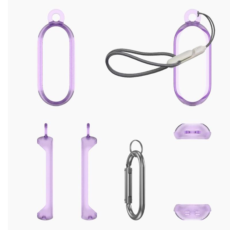 For PLAUD NotePin AI ケース 防水防塵 軽量 着装まま充電可能充電器を入れる 付属品収納可能 大容量 耐衝撃 傷つけ防止 PLAUD NotePin AI 専用保護 ケース カバー（パープル）