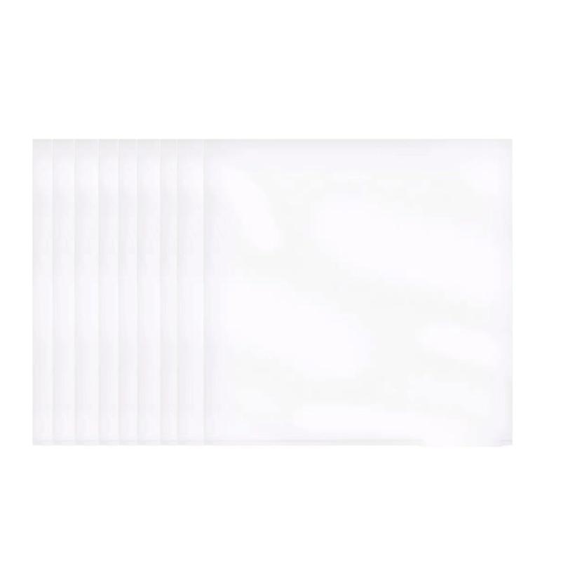 XuJJJJunB レコード 袋 10枚セット(12インチ用，厚み0.08mm) レコードスリーブ 保護 静電防止素材 収納(包装の都合で、商品が二つ折りになった跡がありますので、お気をつけ下さい。)