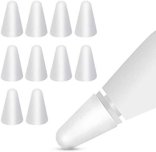 【10個セット】0.5mm超薄 Apple Pencil用ペン先 カバー アップルペンシル カバー ペン先を保護 （10個入）柔らかい 滑り止め 静音効果 超薄 脱着簡単 摩擦係数がアップ ペンの摩耗を防ぐ キャッ