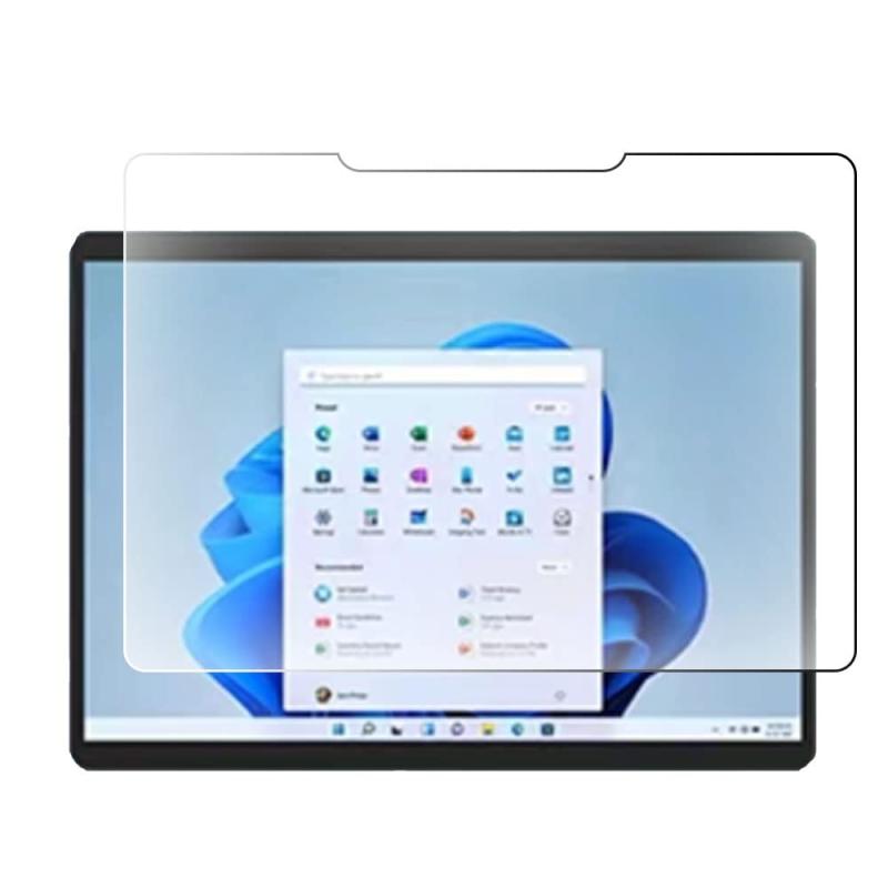For Surface Pro 8 用の フィルム 液晶保護フィルム 9H硬度 日本旭硝子素材採用 飛散防止処理保護フィルムFor Surface Pro 8 用のガラスフィルム 液晶保護フィルム 耐衝撃 撥油性 超耐久 耐指紋