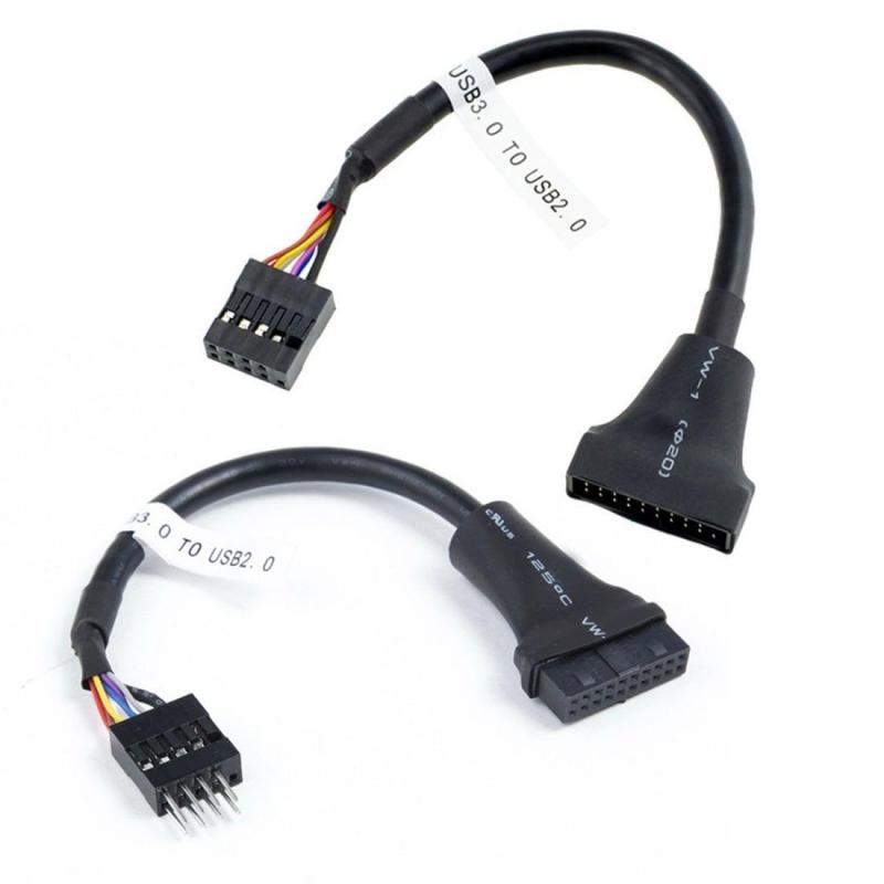 chenyang USB 2.0 9ピンハウジング マザーボードへのリバーシブルUSB 3.0 20ピンヘッダーメスアダプター2個/セット