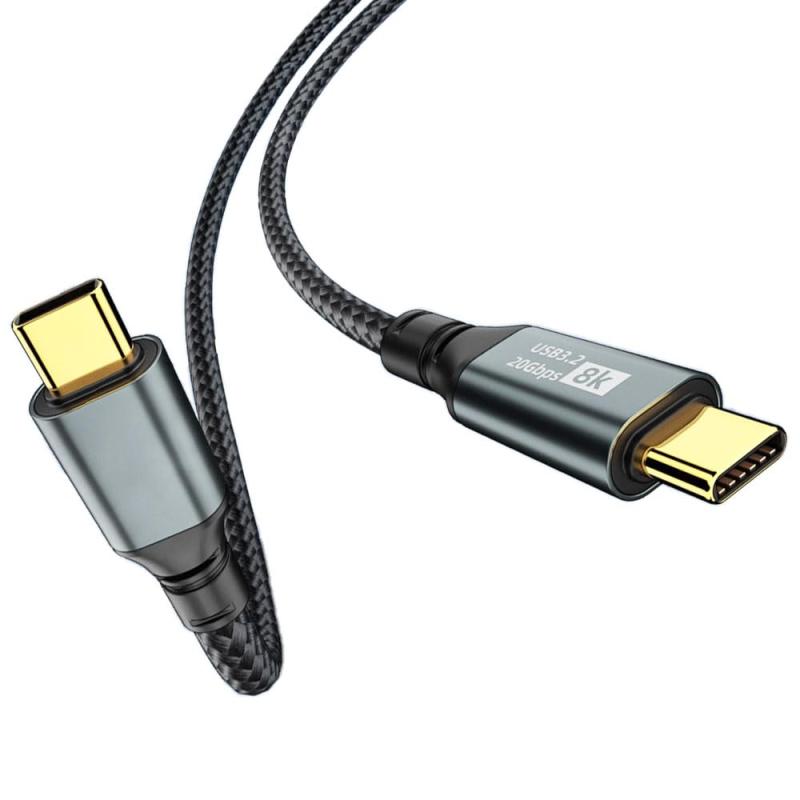 USB-C & USB-C �����֥� Type-c �����֥� PD�б� 100W/5A��®���� USB3.2 Gen2(20Gbps) 8K/60Hz�������� ...