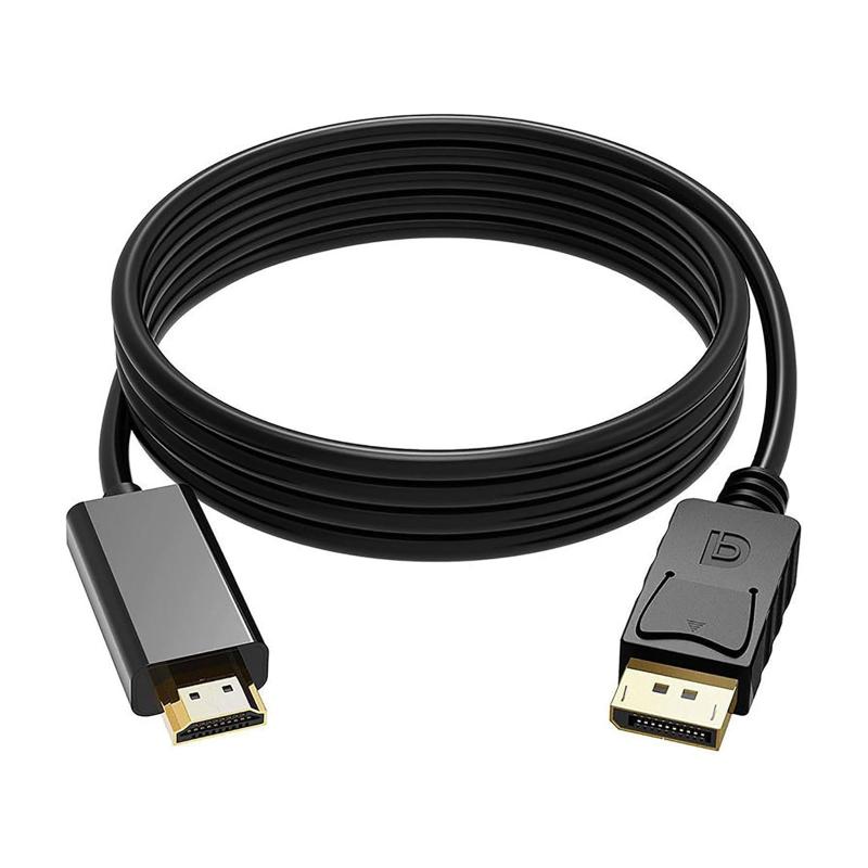 ShuaWdk 【4K@30Hz対応】DisplayPort to HDMI 25cm DP to HDMI ケーブル ディスプレイポート 変換 アダプター不要 即插即用 ノイズ抑制 ゲーム PC モニター テレビ プロジェクター 接続用