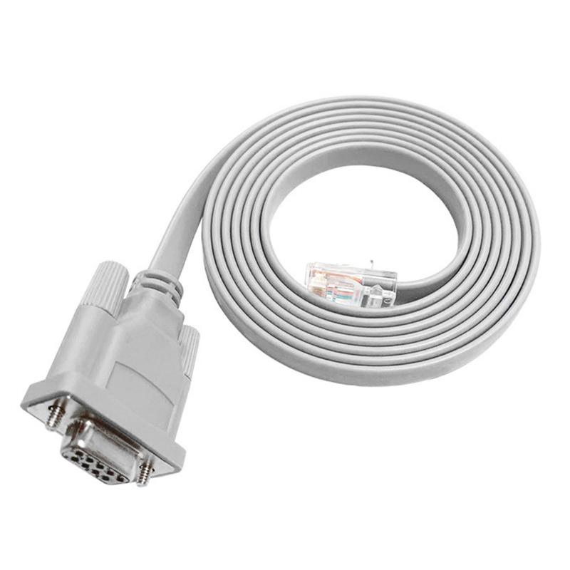 DFsucces コンソールケーブル RJ45-DB9メス 1.8m Ciscoスイッチルーター用 シリアルケーブル ネットワークアダプター ネットワーク機器設定用