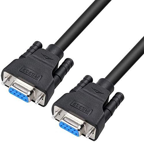 DTECH RS232C シリアルケーブル D-Sub9ピンメス-D-Sub9ピンメス クロスケーブル