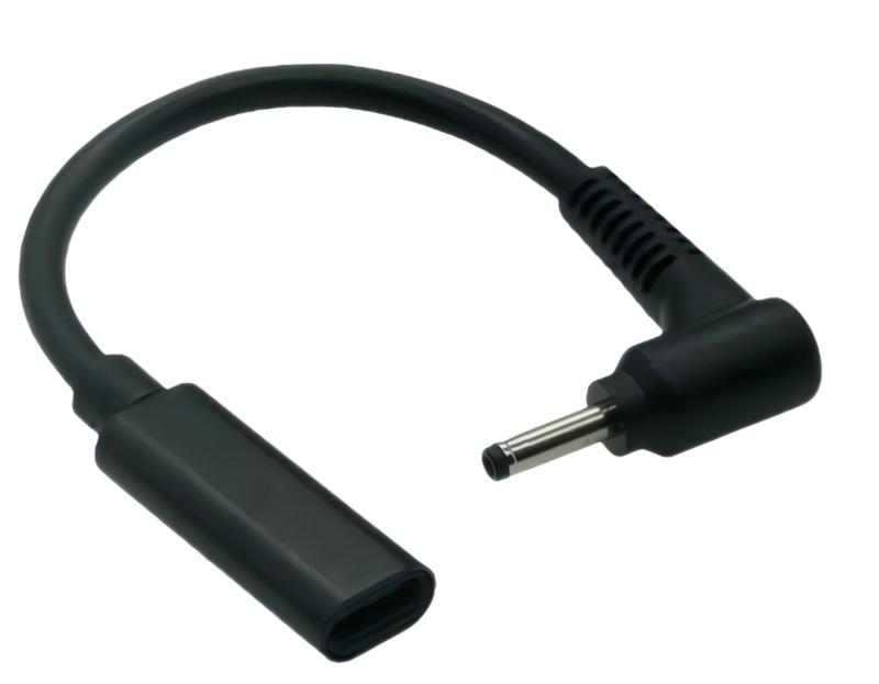 【送料無料】CNCTWO(コネクトツー) PD変換ケーブル 15cm TypeC(メス) → DC(オス) ACアダプタを使わないでノートパソコンを急速充電 エミュレーター トリガー