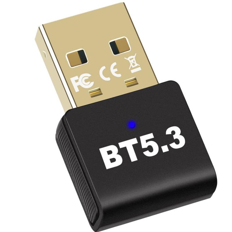 GUROYI【最新型Bluetooth5.3技術&超低遅延】Bluetoothアダプタ 5.3 Bluetooth USBアダプター 低遅延 無線 省電力 apt-X EDR/LE対応 Windows 11/10 (32/64bit)対応 Mac
