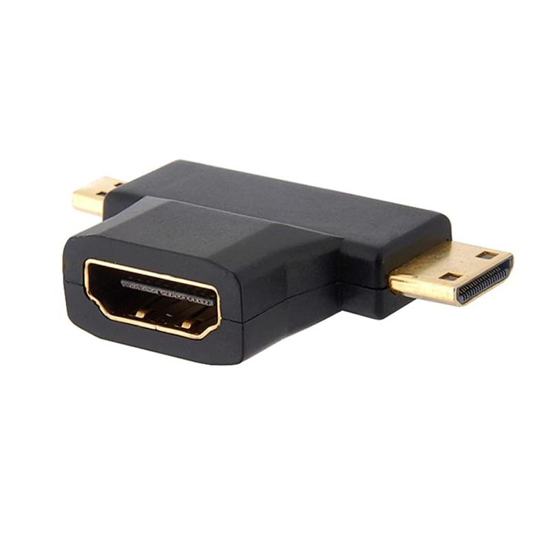 乐天商城 - ChenyangマイクロHDMIオスミニHDMIオスHDMI 1.4メス90度2 1互換コンボ