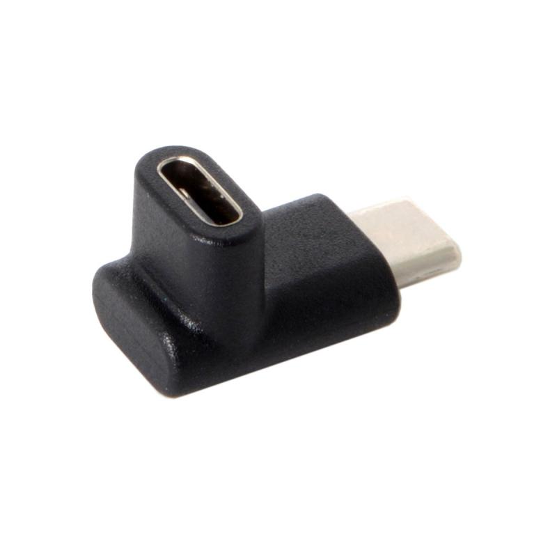 Cablecc 90度 上下角度 リバーシブル USB 3.1 Type-C オス-メス 延長アダプター ノートパソコン&電話用