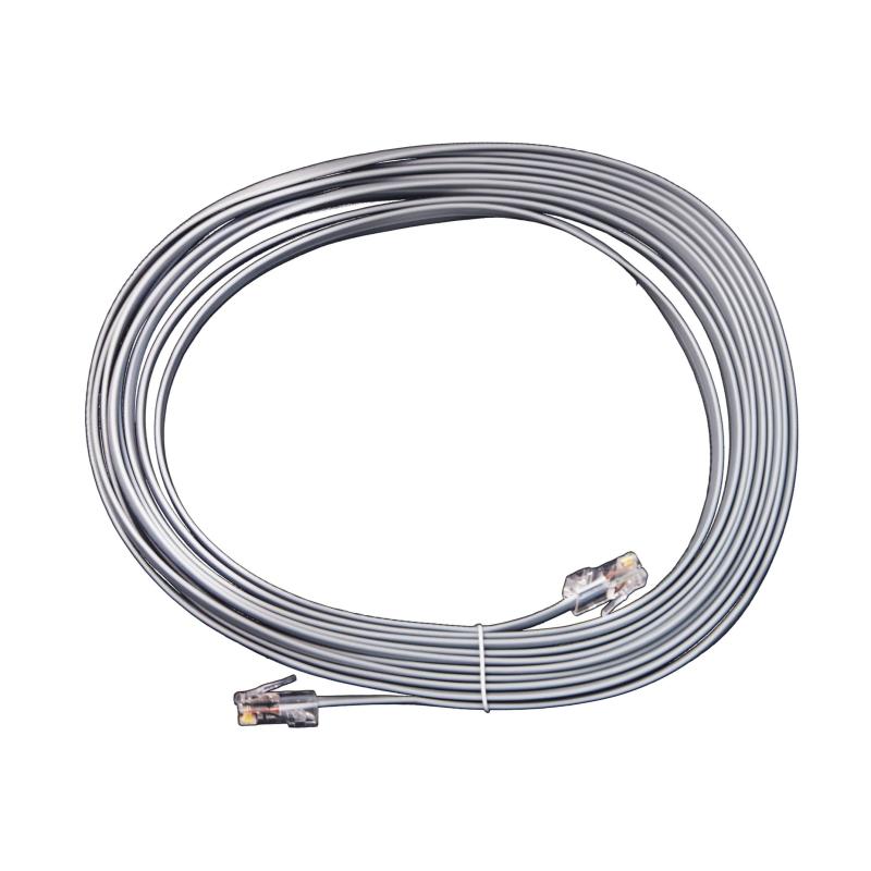 LANケーブル、カテゴリ5e（Cat5e）拡張ネットワークケーブル8コア、フラットケーブル両端クリスタルヘッド付き（5メートル）、1本