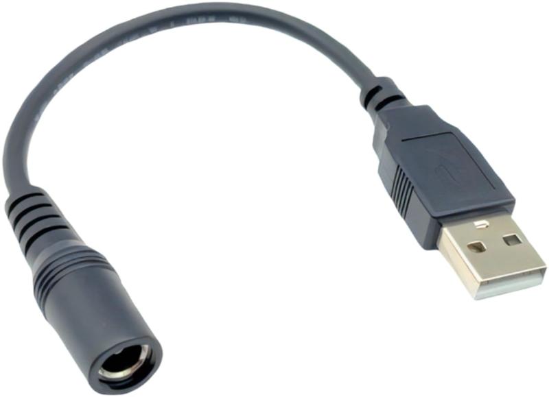 CNCTWO(コネクトツー) USBからDCへ電源供給ケーブル DC(外径5.5/内径3.3mm-センターピン有り)メス-USB A(オス) 5V 2A 15cm C253A3S12V015