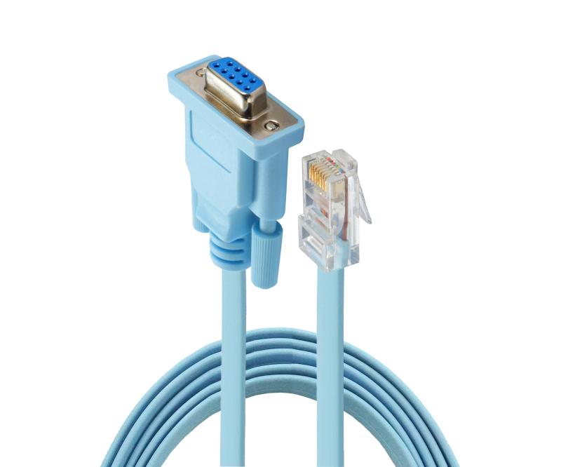 Hewlett Packard - VECASDEN RJ-45～DB-9コンソールケーブルを反転し、DB 9～RJ 45コンソールケーブルデバイス管理シリアルアダプタ 1.8M