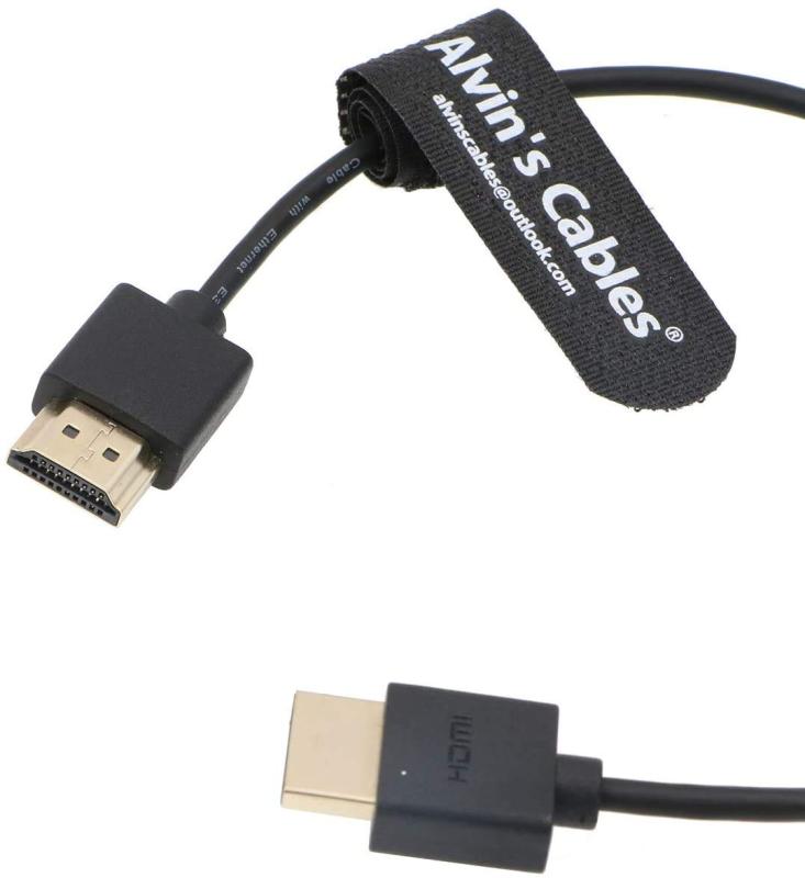 Alvin's Cables Z Cam E2 HDMI ケーブル Portkeys BM5 モニター 用の 高速 イーサネット 直角 to 直角 30CM