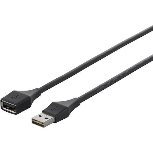 BenQ - BUFFALO どっちもUSB2．0 A to A 延長ケーブル 0．5m ブラック BU2AAD05BK