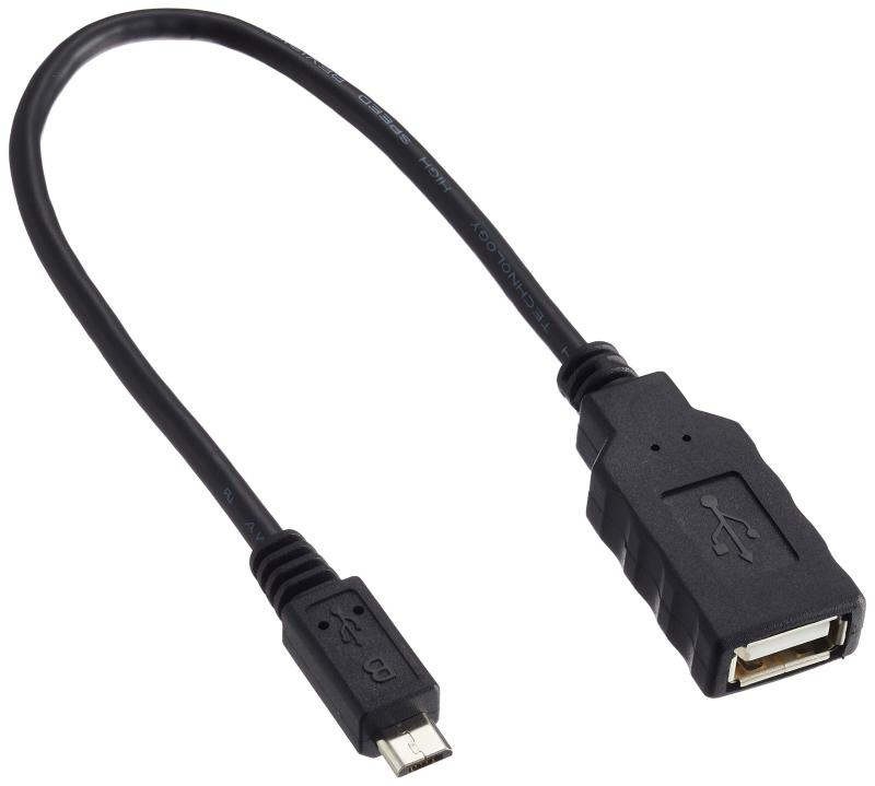 ~15 inches - ミヨシ(Miyoshi) USB A→マイクロB ホストケーブル USB-HO15BK
