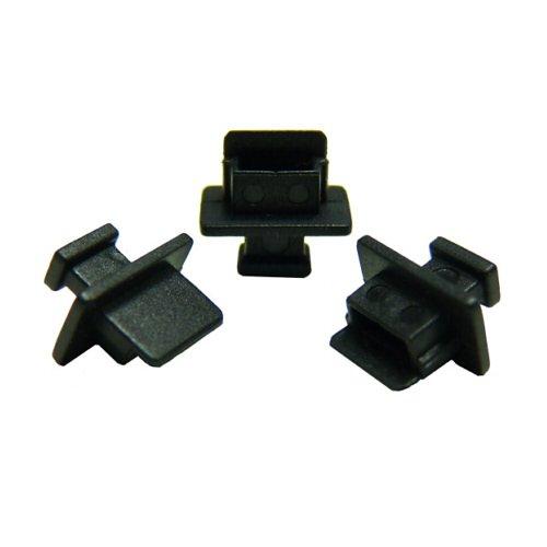 テクノベインズ USB Mini-Bタイプ用キャップ (黒) つまみあり 6個/パック USBMBCK-B1-6