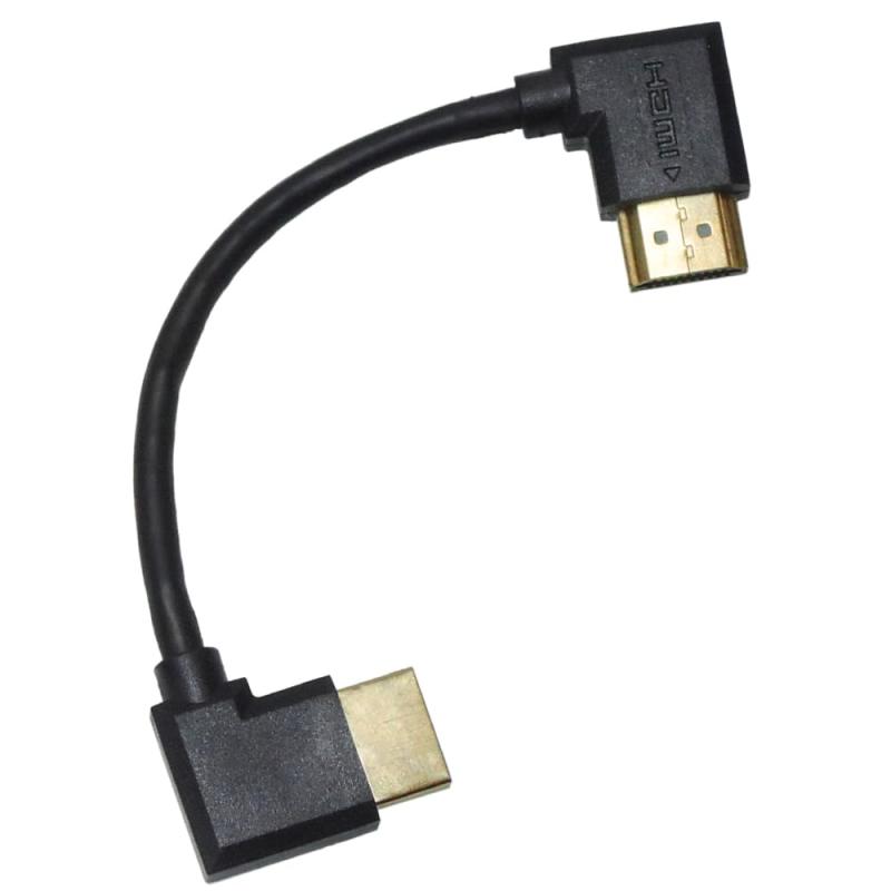 Hdmi Cable - KAUMO HDMIケーブル 0.15m (15cm) L型端子 (両方右向き L字型 金めっき) 短い HDMIケーブル