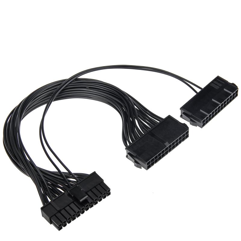 �Ÿ�Ϣư�����֥� 24�ԥ� ATX�ޥ����ܡ����� 24�ԥ�᥹�ݡ��Ȥ���24�ԥ�(20+4)�ԥ󥪥��ǥ奢��PSU�Ÿ����륱���֥� 2ʬ�� ��������Ʊ���Ÿ���Ĺ������ wuernine 30cm