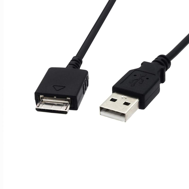ALLVD ソニーウォークマン充電ケーブル1.2 mウォークマン用データ転送MP 3/MP 4充電器USB WMC-NW 20 MU用USBケーブル（ブラック）