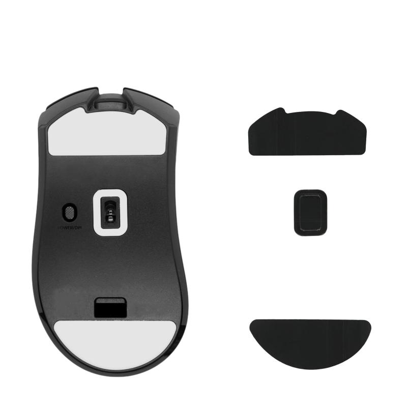 kwmobile マウスフィート 対応: Logitech M330 / M280 / M275 マウスソール - 交換用 ステッカー 滑り強化 黒色