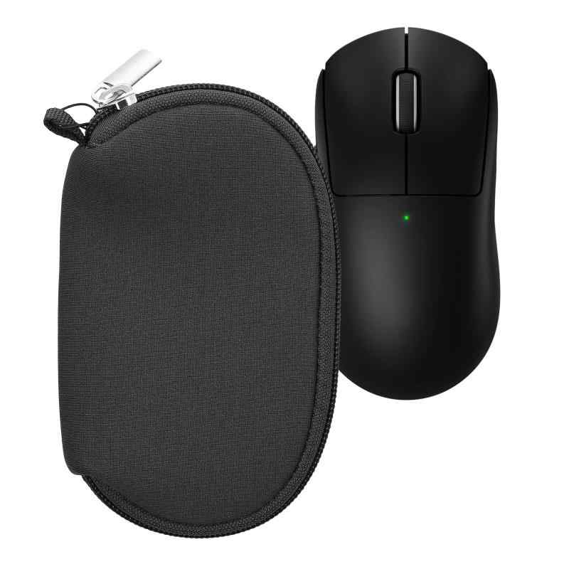 kwmobile マウスケース Logitech G PRO X Superlight 2 / Superlight 2 SE対応 ケース - 無線マウス ジッパー付き ネオプレン 黒色