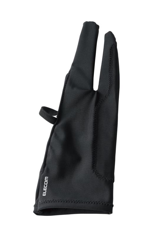 エレコム ペンタブレット グローブ 2本指 手袋 誤動作防止機能付 左利き・右利き両対応 洗濯可 ブラック TB-GV4