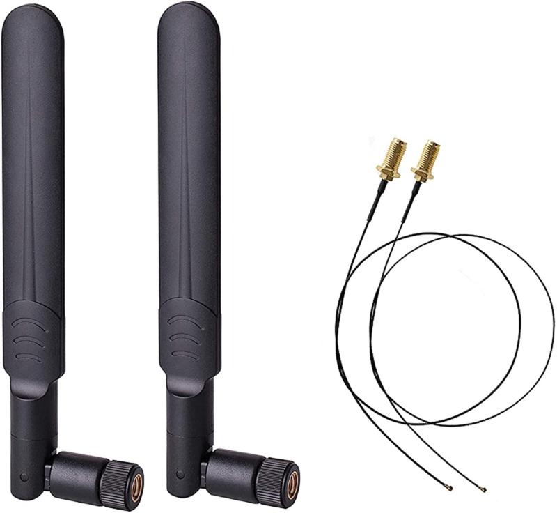 NGFF M.2 ネットワーク 8dBi WiFi 4G アンテナ RP-SMA U.FL ピグテール ケーブル