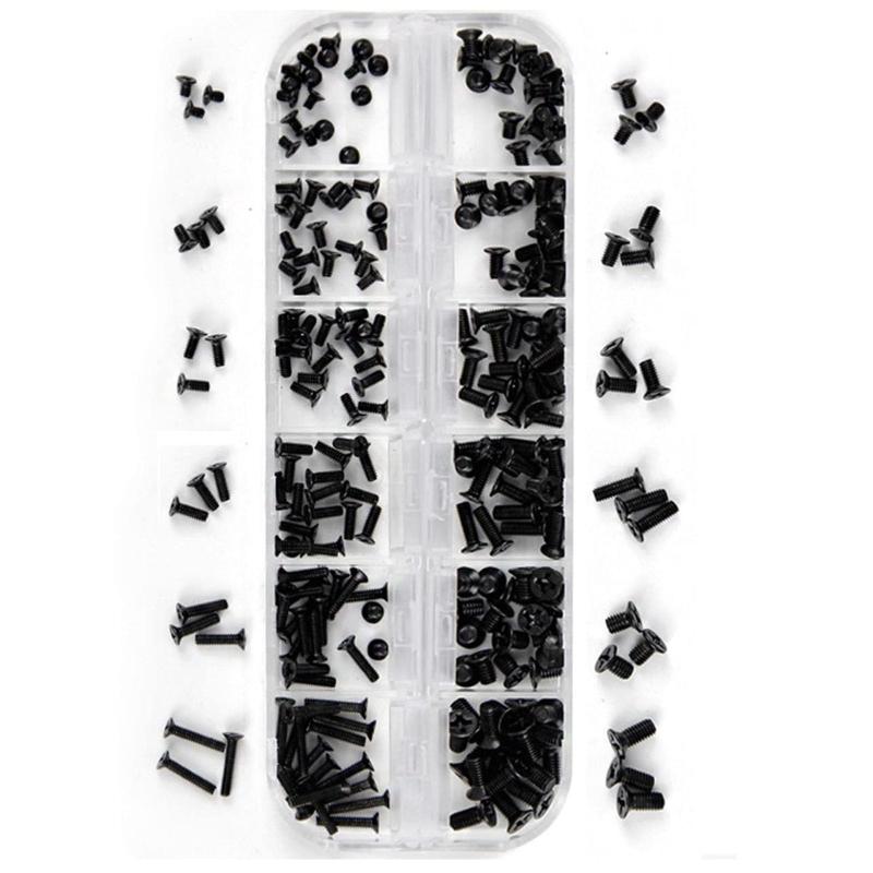 BRIIKPP PC ネジセット 240本入り、12種類（M2/M2.5/M3）交換用ノートパソコンねじ 収納ケース付き