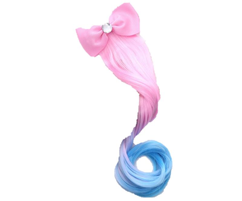 micia luxury(ミシアラグジュアリー)こども用つけ毛 カラフル リボン ウィック リップピン ハロウィン