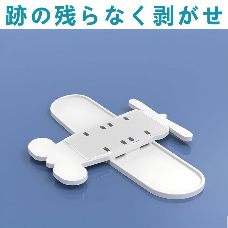 スカイライトの新登場 無味な 窓 ロック/跡の残らなく剥がせ 引き戸 ストッパー 赤ちゃん / 4個入 飛行機の形が可愛い 窓 ストッパー/全透明 目立たないもっと安全 窓 ロック/BAMBOLA 薄さが助かる 解錠はワ｜アングル3