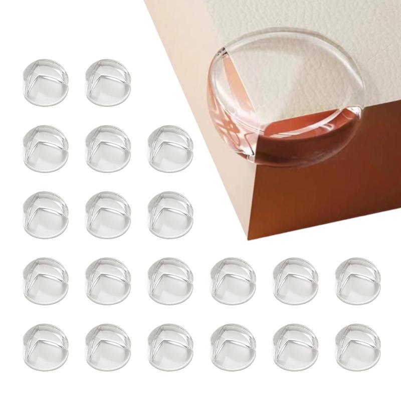 SensaBliss コーナークッション テーブルコーナーカバー コーナーガード テーブル角カバー【セット内容】製品はコーナーガード20個セットで、サイズは2.6×2.6 cmです。コーナークッションは丸い形状をしており、家具の角に取り付けることができます。【安全な素材】コーナークッションはPVC環境保護材質を採用し、無毒無味、軽量で耐久性があり、安全で安心である。【お子様を守る】柔软な素材のコーナークッションは、衝撃を吸収することができます。コーナーガード 家具、テーブルの角などの鋭利な部分から赤ちゃんを守ります。【強力粘着の透明テープ】強力な粘着力でしっかり貼ることができ、キレイにはがせます。コーナーガードは完全に透明で、家具の一部のようで、家具の元の外観を保ちます。【多用途】ご家庭で、幼稚園で、お子様のご来店が多い商業施設でも大活躍です。大理石、木材、ガラス、プラスチック、セラミックなどほとんど表面に適しています。