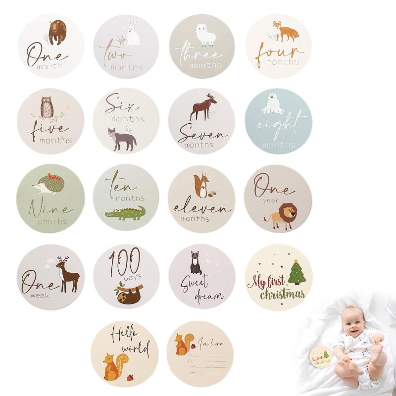 let's make 月齢フォト 出産祝い 新生児 ベビー 赤ちゃん 記念写真 メモリアルグッズ
