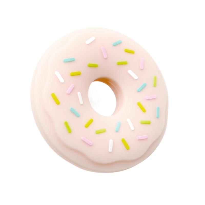 BLOOPIC 赤ちゃんの歯固め おしゃぶり ドーナツ型シリコン歯固め 歯が生える棒 食品グレードのシリコン製 BPAフリー 軽量 水洗い可能 噛むおもちゃ