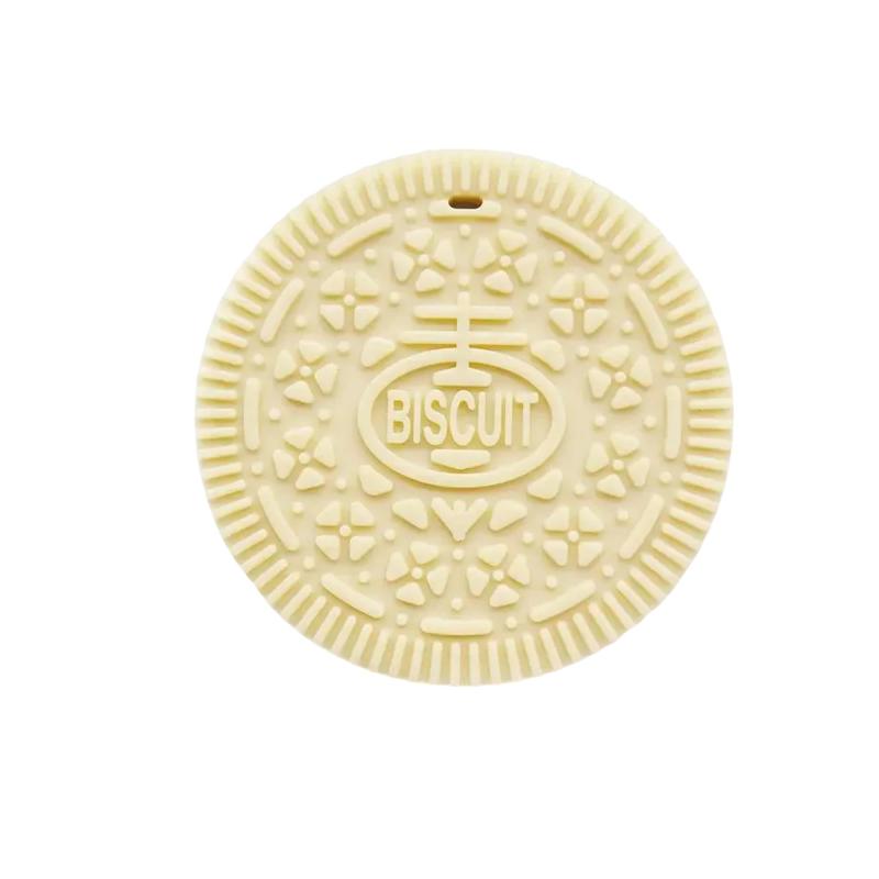 QEZEZA 歯固め 歯がため 新生児 はがため おもちゃ 指しゃぶり シリコン 洗える ベビー 可愛い 持ちやすい チョコクッキー